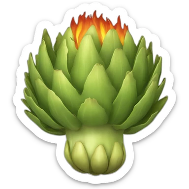 fire artichoke sticker
