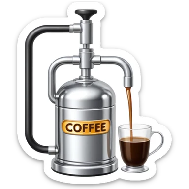 Coffee syrup pump sticker