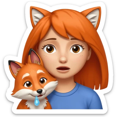 Make Dora and Swiper the fox crying sticker