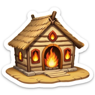fire tribe house sticker