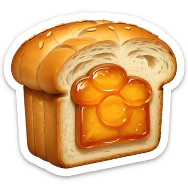 bread with marmelade sticker