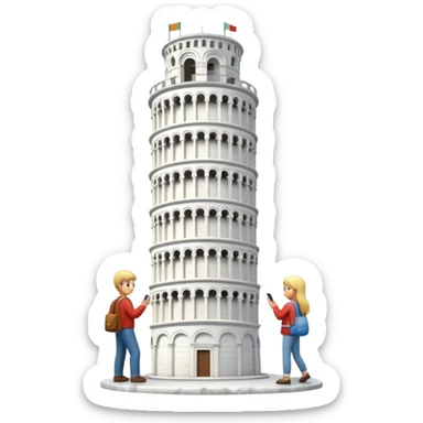 Tower of pisa  sticker