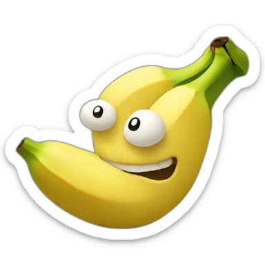 Banana won a tennis tournament sticker