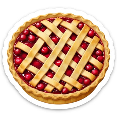 cherry pie sticker