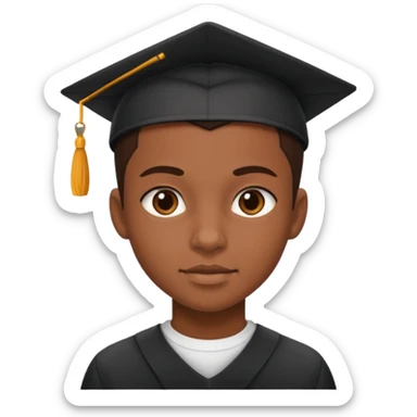 American black highschool student sticker