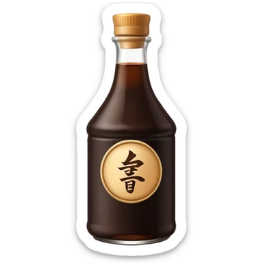 A bottle of soy sauce sticker