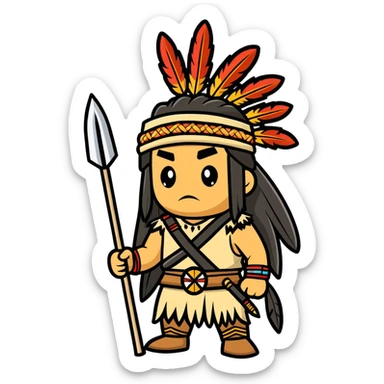 Native American Apache  sticker
