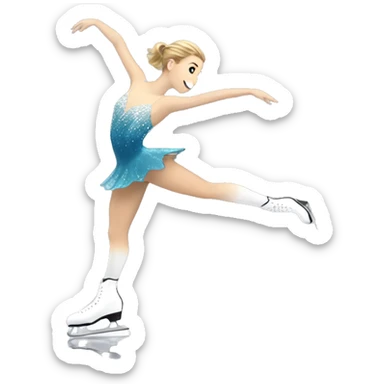 ashley wagner ice skating sticker