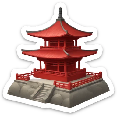 Red Pagoda sticker