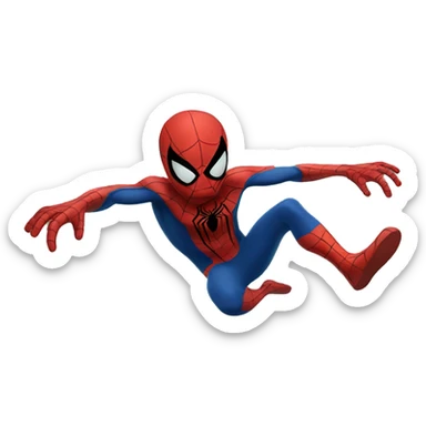 Spiderman swimming sticker