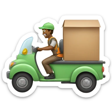 deliver food sticker