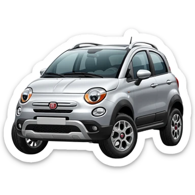 Fiat urban cross car sticker