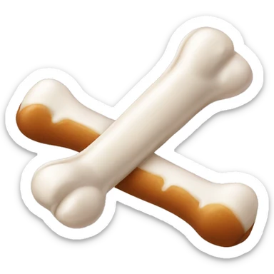 dog bone candy sticker