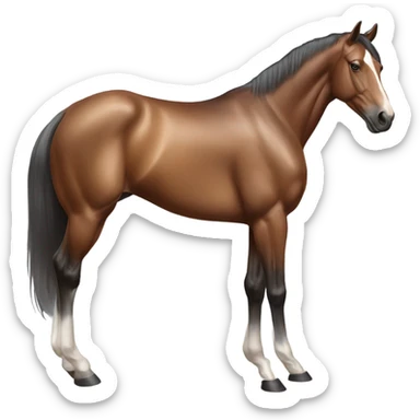 Race horse sticker