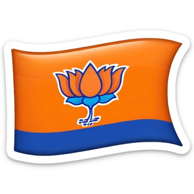 Politics username name with bjp flag sticker