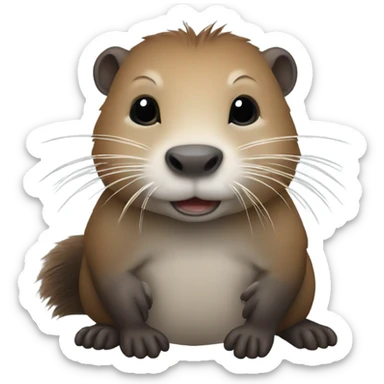 Nutria bebé  sticker