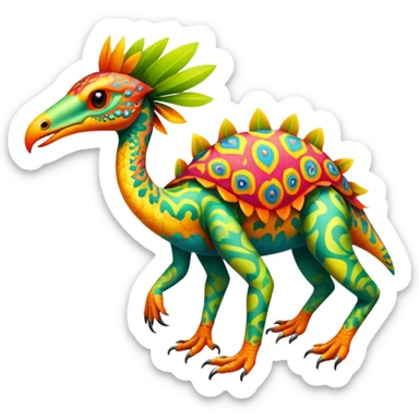  exotic tropical Fakémon-Pokémon-Vernid-creature sticker