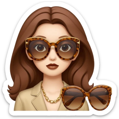 Brown Miumiu Sunglasses sticker