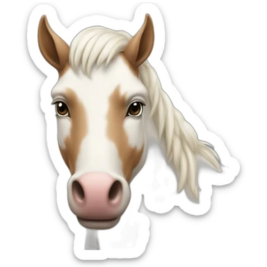 Un chevale sur un bœuf sticker