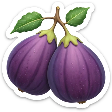 Fig fruit sticker
