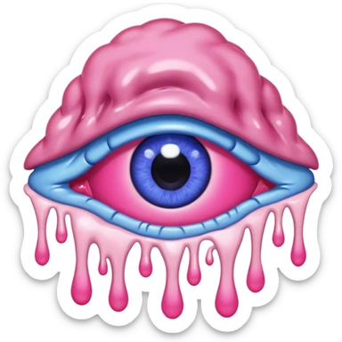 Make blue 777666 have pink eyes and and make the style steal a brainrot sticker