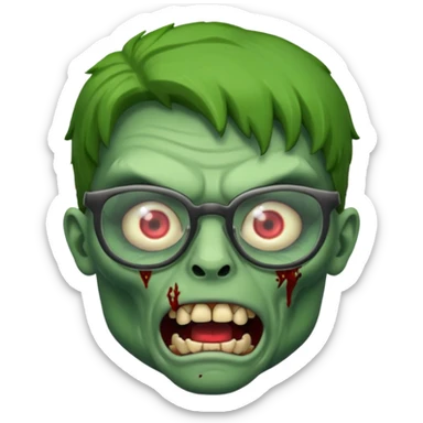 🧟‍♂️🤬🤓 sticker