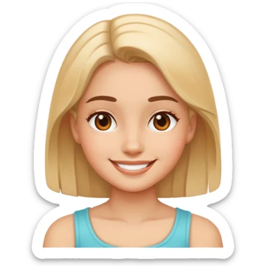 Girl relajada  sticker