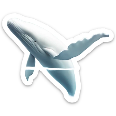 white whale , underside sticker