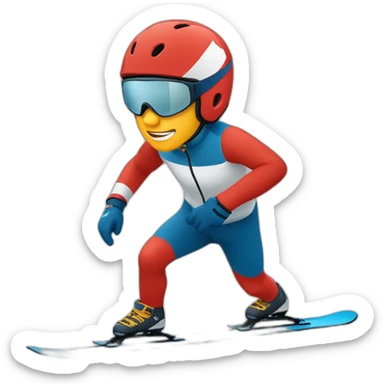 piste rouge athlétisme avec 6 couloirs sticker