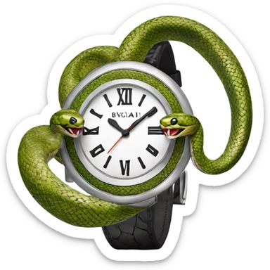 Bulgari snake watch sticker