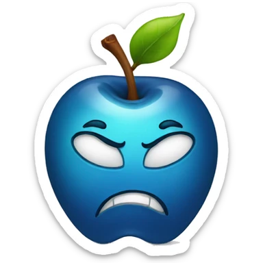 apple cry sticker