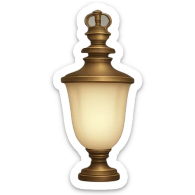 antique lamp sticker