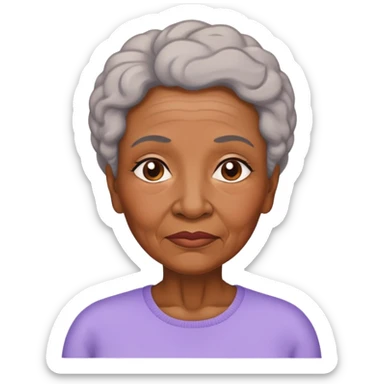 black mum with alzheimers  sticker