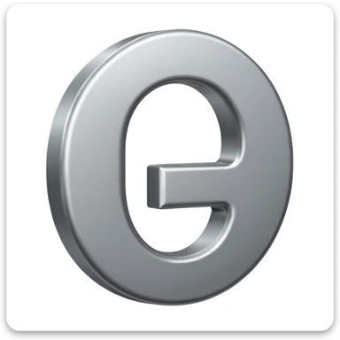 3D number zero (0) symbol sticker