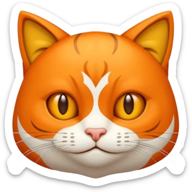 Crie a imagem de uma gato sorridente sticker