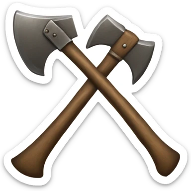 axe made of bronze sticker