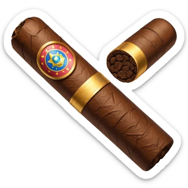 a large maduro cigar sticker