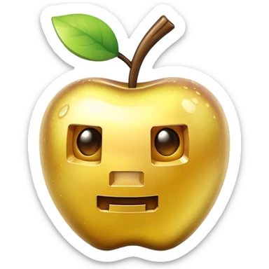 Minecraft golden apple sticker