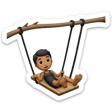black rope swing sticker