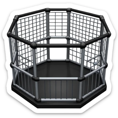 Mma cage sticker