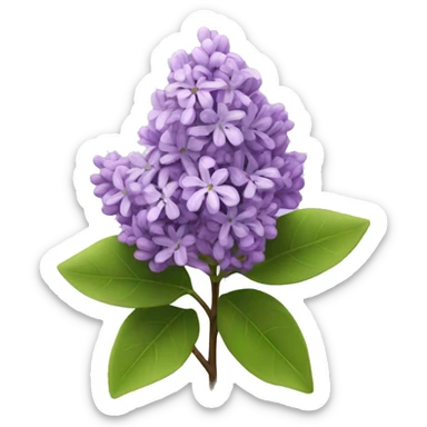 Lilacs flowers sticker