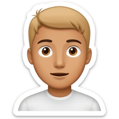 a young man who is very social and talking sticker