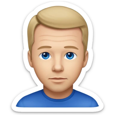 Donnie Wahlberg with dark blonde hair sticker