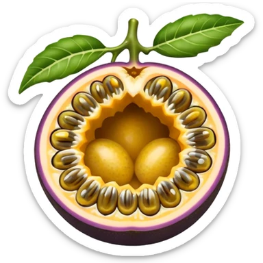 Un fruit de la passion ouvert sticker
