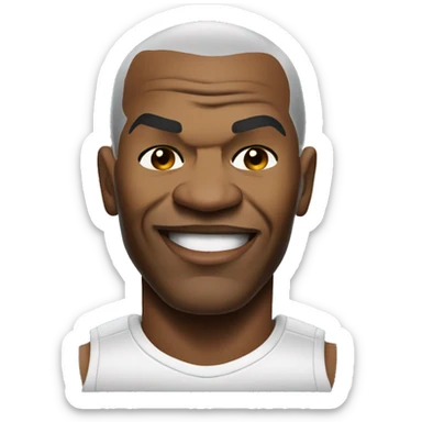 Mike Tyson and Lamborghini sticker