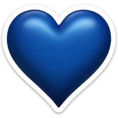 dark blue heart  sticker