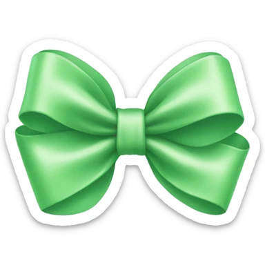 Light green bow sticker