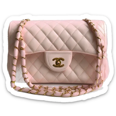 light pink classic Chanel purse ￼ sticker