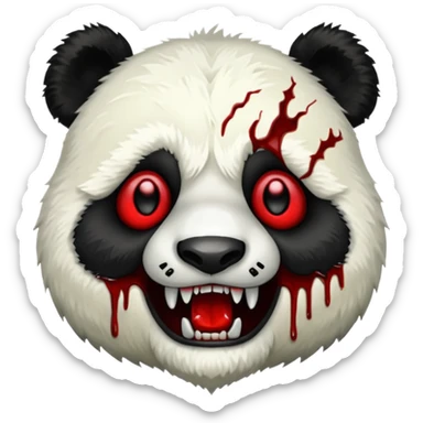 Zombie ponda face  sticker
