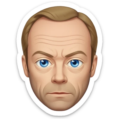 Hugo Weaving with blue eyes sticker